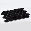 Hexagon Matt Black 32.5cm x 28.1cm (5.1 cm x 5.9cm) Mosaic Tile