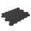 Hexagon Matt Black 32.5cm x 28.1cm (5.1cm x 5.9cm) Mosaic Tile