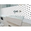 Hexagon Matt Black and White 30cm x 26cm (2.3cm x 2.3cm) Mosaic Tile