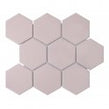 Hexagon Matt Pink Mosaic (9.5cm x 9.5cm) 29.5cm x 25.6cm Wall & Floor Tile