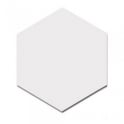Hexagon Matt White 17.5cm x 20cm Wall and Floor Tile