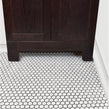 Hexagon Matt White 30cm x 26cm (2.3cm x 2.6cm) Mosaic Tile