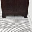 Hexagon Matt White 30cm x 26cm (2.3cm x 2.6cm) Mosaic Tile