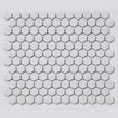 Hexagon Matt White 30cm x 26cm (2.3cm x 2.6cm) Mosaic Tile