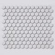 Hexagon Matt White 30cm x 26cm (2.3cm x 2.6cm) Mosaic Tile