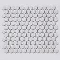 Hexagon Matt White 30cm x 26cm (2.3cm x 2.6cm) Mosaic Tile