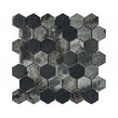 Hexagon Nero Marquina Mix (4.8cm x 4.8cm) 30.5cm x 29.8cm Mosaic Tile