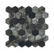 Hexagon Nero Marquina Mix (4.8cm x 4.8cm) 30.5cm x 29.8cm Mosaic Tile