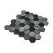Hexagon Nero Marquina Mix (4.8cm x 4.8cm) 30.5cm x 29.8cm Mosaic Tile