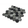 Hexagon Nero Marquina Mix (4.8cm x 4.8cm) 30.5cm x 29.8cm Mosaic Tile