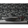 Hexagon Nero Marquina Mix (4.8cm x 4.8cm) 30.5cm x 29.8cm Mosaic Tile