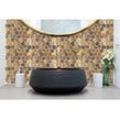 Hexagon Oxidised Gold (5.1cm x 5.9cm) 29.5cm x 30.5cm Mosaic Tile