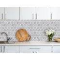 Hexagon Staturio Matt (9.5cm x 9.5cm) 29.5cm x 25.6cm Mosaic Tile
