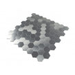Hexagon Steel Mosaic 30cm x 30cm Peel & Stick Mosaic Tile