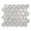 Hexagon Tablet Statuario (5.1 cm x 5.9cm) 30cm x 28cm Mosaic Tile JOB LOT DEAL 2Sq/M