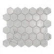 Hexagon Tablet Statuario (5.1 cm x 5.9cm) 30cm x 28cm Mosaic Tile JOB LOT DEAL 2Sq/M