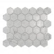 Hexagon Tablet Statuario (5.1 cm x 5.9cm) 30cm x 28cm Mosaic Tile JOB LOT DEAL 2Sq/M