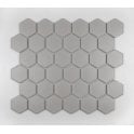 Hexagon Taupe Matt (5.1 cm x 5.9cm) 32cm x 28cm Mosaic Tile