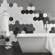 British Ceramic Tile Hexagon White 175mm x 202mm Multi-Use Tile