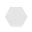 British Ceramic Tile Hexagon White 175mm x 202mm Multi-Use Tile