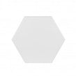 British Ceramic Tile Hexagon White 175mm x 202mm Multi-Use Tile