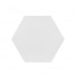 British Ceramic Tile Hexagon White 175mm x 202mm Multi-Use Tile