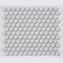 Hexagon White Gloss 30cm x 26cm (2.3cm x 2.3cm) Mosaic Tile
