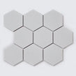 Hexagon XL Matt White 29.55cm x 25.6cm (9.5cm x 11cm) Mosaic Tile