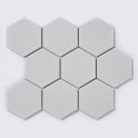 Hexagon XL Matt White 29.55cm x 25.6cm (9.5cm x 11cm) Mosaic Tile