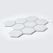 Hexagon XL Matt White 29.55cm x 25.6cm (9.5cm x 11cm) Mosaic Tile
