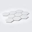 Hexagon XL Matt White 29.55cm x 25.6cm (9.5cm x 11cm) Mosaic Tile