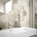 Equipe Hexatile Cement Geo Sand 17.5cm x 20cm Wall and Floor Tile