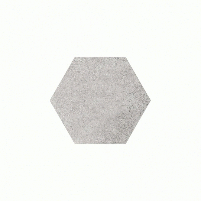 Hexatile Cement Grey 17.5cm x 20cm Wall and Floor Tile