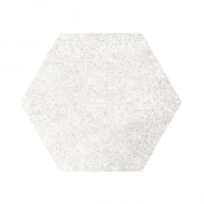 Hexatile Cement White 17.5cm x 20cm Wall and Floor Tile