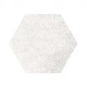 Hexatile Cement White 17.5cm x 20cm Wall and Floor Tile