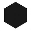 Hexatile Matt Black 17.5cm x 20cm Wall and Floor Tile