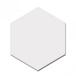 Equipe Hexatile Matt White 17.5cm x 20cm Wall and Floor Tile