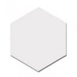 Equipe Hexatile Matt White 17.5cm x 20cm Wall and Floor Tile