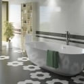 Equipe Hexatile Matt White 17.5cm x 20cm Wall and Floor Tile