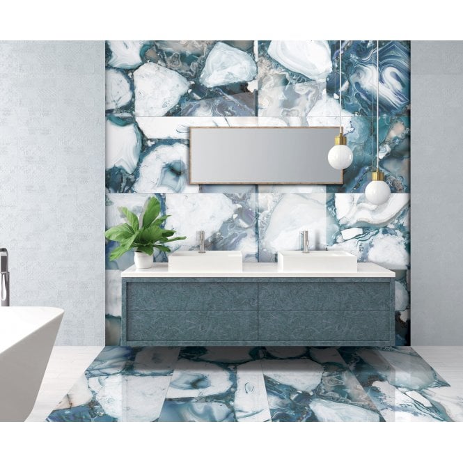 Heya Onyx Aqua Wall & Floor Tile 60cm x 120cm