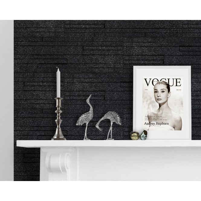 Himalaya Black 17cm x 52cm Wall Tile