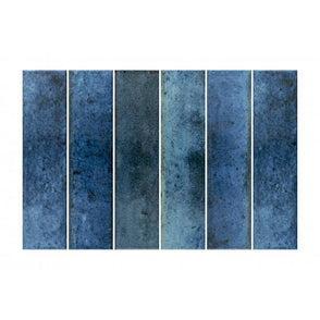 Hope Blue 7.5cm x 30cm Wall Tile