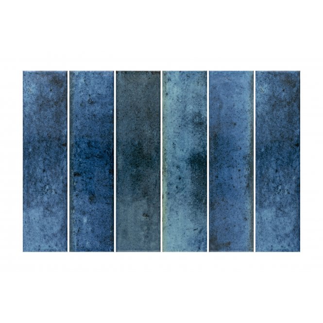 Hope Blue 7.5cm x 30cm Wall Tile