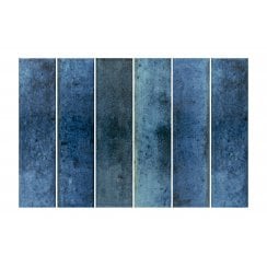 Hope Blue 7.5cm x 30cm Wall Tile
