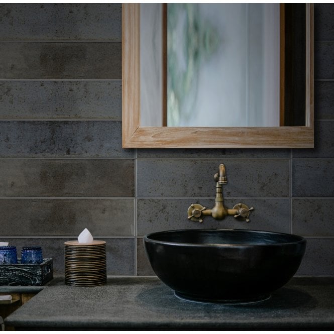 Hope Grey 7.5cm x 30cm Wall Tile