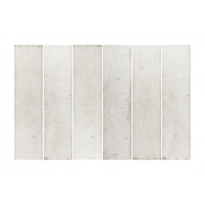 Hope White 7.5cm x 30cm Wall Tile
