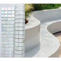 Hot Melt Iridescent Pearl 32.7cm x 32.7cm Mosaic Tile