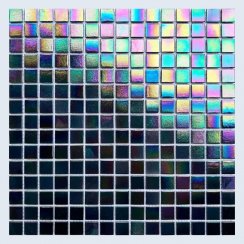 Hot Melt Petroleum Pearl 32.7cm x 32.7cm Mosaic Tile