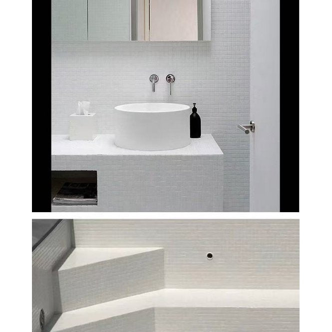 Hot Melt White Mosaic 32.7cm x 32.7cm Mosaic Tile