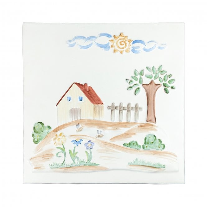 Heckstream Hueso Farmhouse 30cm x 30cm 3D Plaque Tile